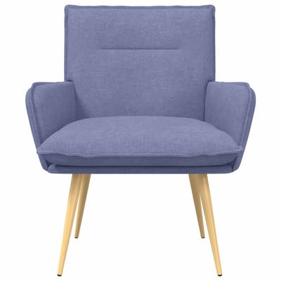 vidaXL - Fauteuil - Jeans - Blauw - Stof