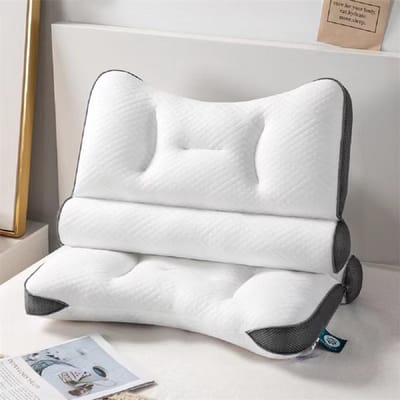 Geheugen Orthopedisch Katoenen Kussen 40X60cm Langzaam Terugverend Zacht Geheugen Slaapkussens Ergonomisch Gevormd Ontspan De Cervicale Voor Volwassenen