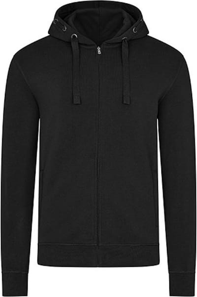 Men´s Hooded Jacket 'Premium' met ritssluiting Black - 4XL