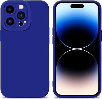 Cadorabo Hoesje geschikt voor Apple iPhone 14 PRO in FLUID BLAUW - Beschermhoes gemaakt van flexibel TPU silicone Cover Fluid Case