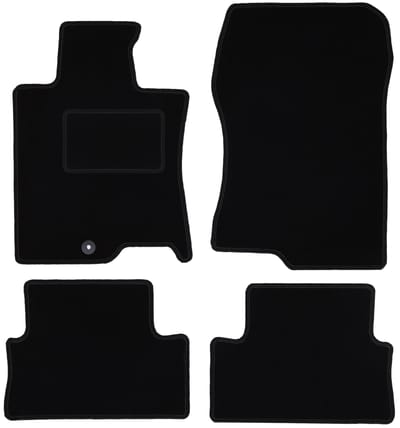 Zwarte veloursmatten voor: Honda Accord VIII sedan, stationwagen, tourer (2008-2015)