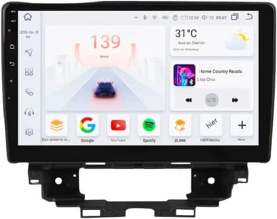 Autoradio met bluetooth - Carplay - Voor Renault Kangoo (2019-2025) - Geschikt voor Apple en Android - Stereo - Navigatie - Navigatiesysteem auto - 4GB 32GB