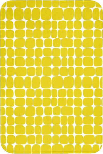 WC mat 60x90 cm - Antislip - Stippen - Modern - Geel - Toiletmat - Vloermat - Douchemat - Toilet tapijt - Toiletmatten
