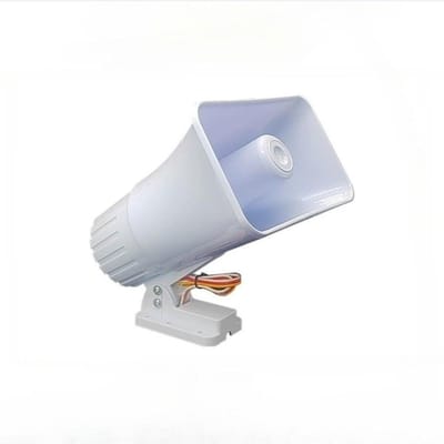 Elektronische Sirene - Alarm Luidspreker - Veiligheid Vergroten - 130dB Luid Alarmgeluid - 225 x 195 x 119 mm - Wit