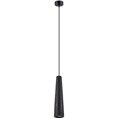 Sollux Lighting Hanglamp Electra - GU10 - zwart - concreet - 125x8x8cm