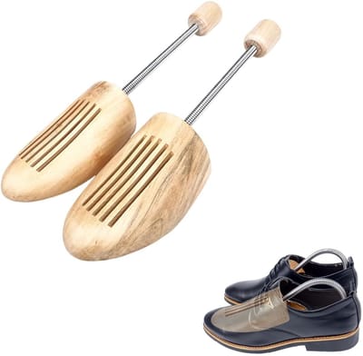 Dailygoods- Schoenspanner Hout - Premium Spiraalvormig - Kreukvrij - Ademend - Lichtgewicht - Stabiliteit van Teen tot Hiel - Schoensteun