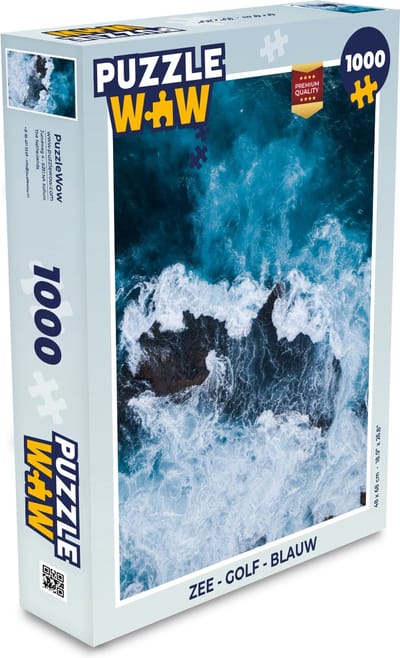 Puzzel Zee - Golf - Blauw - Legpuzzel - Puzzel 1000 stukjes volwassenen