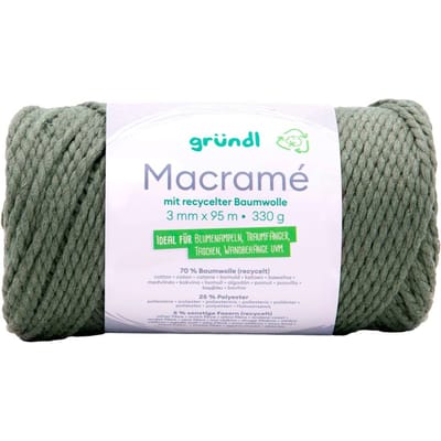 Gründl katoenen koord "Macramé", 3 mm - Kleur 03