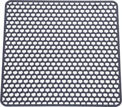 26,5x26,5cm Siliconen Afvoermat - Oprolbare Geïsoleerde Placemat - Keukenrooster Stevige Spoelbakmat - Zachte Siliconen Placemat - Huishoudelijke Hittebestendige Aanrechtmat - Verdikte Kom en Pot Mat - Geschikt voor Thuis, Keuken, Hotel, Hostel