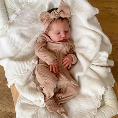 Realistische Reborn Babypop 50 cm Vinyl Roze - Verzamelaarseditie
