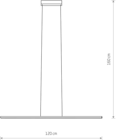 Licht-Erlebnisse - Radlin - LED - Hanglamp - 3000K - 1000lm - van - Aluminium metaal - in - Zwart