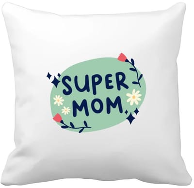 Akyol - super mom Kussen hoes - Moeder - mama - moederdag - cadeau - verjaardag - kado - 40 bij 40 cm