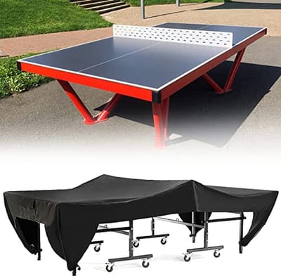 Tafeltennis afdekking - Beschermhoes tafel - Tafel beschermen - Waterdicht en winddicht - 280 x 153 x 73 cm - Zilver