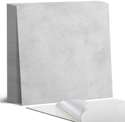 Coloray Plaktegels - Ruwe betontextuur Portugese Tegels - 30 cm x 30 cm - Grijs Plaktegels - 9 stuks - Vierkant PVC Tegels - Plaktegels Keuken - Zelfklevende Vloertegels - Vinyl Tegels Zelfklevend - Zelfklevende Tegels