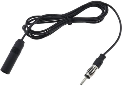 Solidchoice - Dailygoody - Auto Stereo Antenne Verlengkabel - 3 meter - Hoogwaardige Coaxkabel - Zwart - Plug Connector - Geschikt voor Auto Audio Systemen