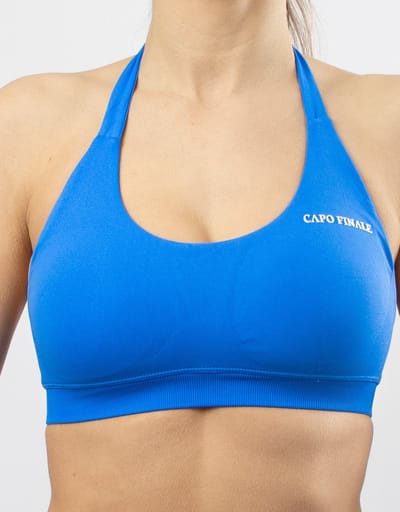 Divinity Sportbra | CAPO FINALE - Sportbra | XS | Kleur Blauw | Sportkleding | Activewear | Gymkleding | Fitnesskleding | Sportoutfit | Fitness | Hardlopen | Crossfit | Yoga | Pilates | Krachttraining