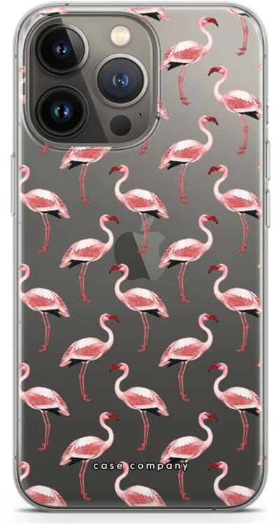 Case Company® - Hoesje geschikt voor iPhone 13 Pro hoesje - Flamingo - Soft Cover Telefoonhoesje - Bescherming aan alle Kanten en Schermrand