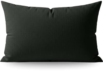 Zelesta Teddy Katoen Mousseline Kussensloop Set van 2 - Green 60x70cm