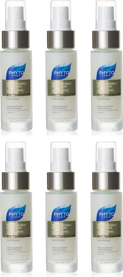 Phyto Paris Phytokératine Repairing thermal protectant spray Weakened, Damaged Hair 30ml x 6