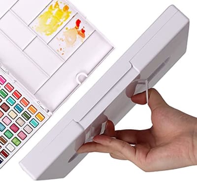 Premium Aquarelverf Set met 120 Kleuren in Draagbare Doos - Inclusief Borstels en Aquarelpapier