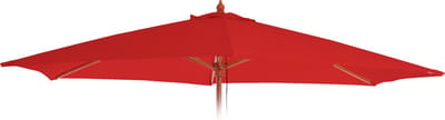 Vervangende hoes voor parasol Florida, parasolhoes Vervangende hoes, Ø 3 m polyester 6 stokken ~ rood