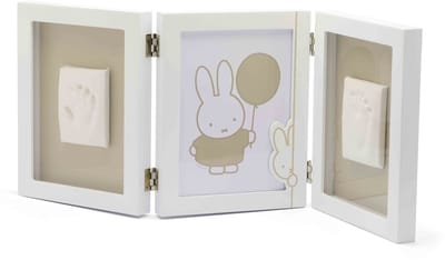 Dooky x Nijntje Triple Frame Large - 2D Baby Hand- & Voetafdruk Lijstje – Persoonlijk Kraamcadeau