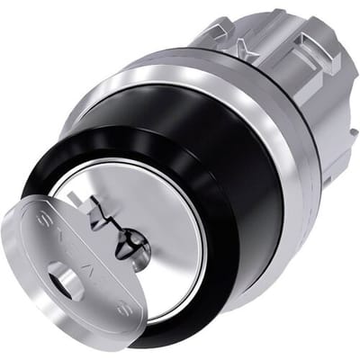 Siemens 3SU10504BF010AA0 3SU1050-4BF01-0AA0 Sleutelschakelaar 2x uit/aan 1 x 90 ° IP66, IP67, IP69/IP69K 1 stuk(s)
