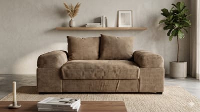 zitbank big sofa fatguy- small- corduroy taupe- zetelsenbedden