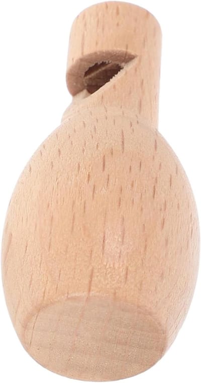 Houten Fluit - Muziek Speelgoed - Creatief Knutselen - Onbewerkt Materiaal - 4 x 2 x 2 cm - Beige