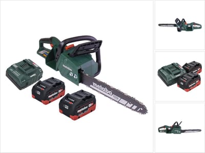 Metabo MS 36-18 LTX BL 40 Accu-kettingzaag 36 V ( 2x 18 V ) 40 cm 22 m/s borstelloos + 2x accu 5,5 Ah + lader