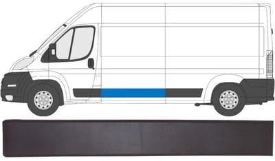 Zijlijst sierlijst voor Peugeot Boxer 2006-2018 / Links