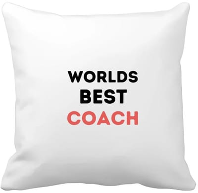 Akyol - worlds best coach Kussen hoes - Coach - de beste coach - sport - verjaardagscadeau - verjaardag - cadeau - cadeautje voor coach - coach artikelen - kado - geschenk - gift - 40 bij 40 cm