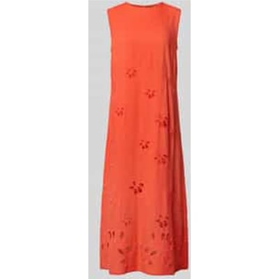 Relaxed fit midi-jurk van pure viscose