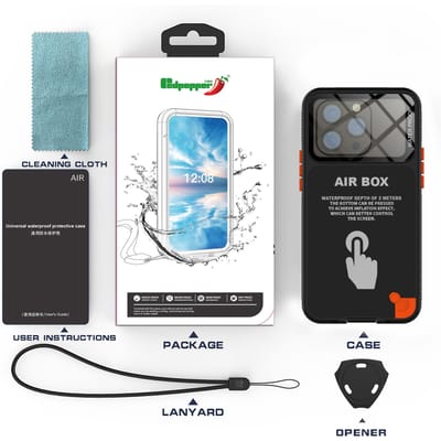 Coque entièrement étanche à 360 degrés pour iPhone, compatible modèles 15, 14, 13, 12 Pro Max Plus, prise sous-marine, anti-poussière, natation, plongée professionnelle For iPhone 15 Plus