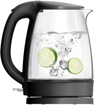 Elektrische Waterkoker - Glazen Koker - Snel Water Koken - Automatische Uitschakeling - 17 Liter - Zilver
