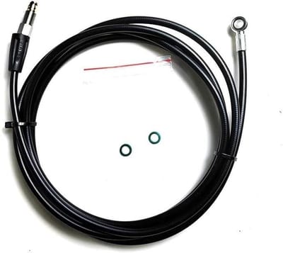 Fiets Remleiding - Olie Tube - Veilige Rit - Hydraulische Controle - 2 Meter - Zwart