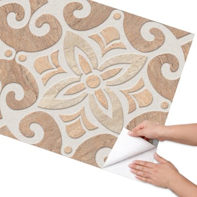 Coloray Meubel Wrap Folie - Bruin Meubelfolie - 75x150 cm - Decoratiefolie Rustiek patroon - Meubel Wrap Folie - Rustiek Meubelfolie - Plakfolie Meubels - Keuken decoratie - Achtergronden en patronen