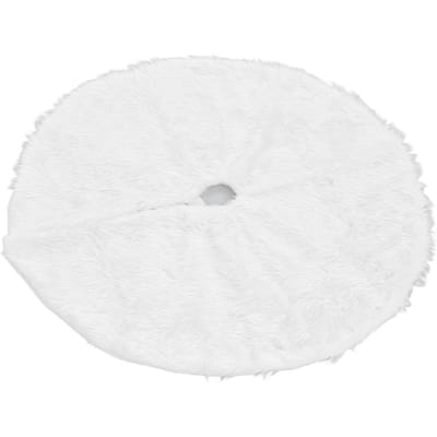 Kerstboomrok Sneeuwwit Kerstboommat voor Kerstmis Feestelijke Vakantiefeest Decoratie white