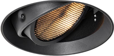 QAZQA Moderne inbouwspot zwart GU10 AR111 rond trimless - Oneon Honey