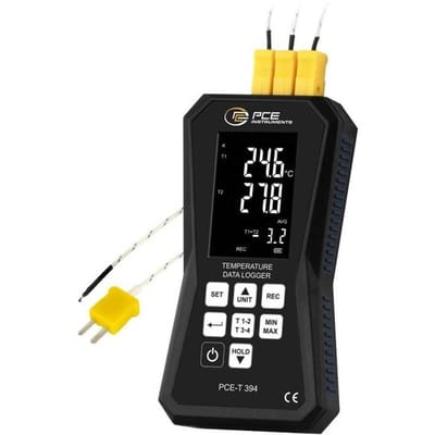 PCE Instruments PCE-T 394 PCE-T 394 Temperatuur datalogger Te meten grootheid Temperatuur -200 tot 1370 °C PDF-functie