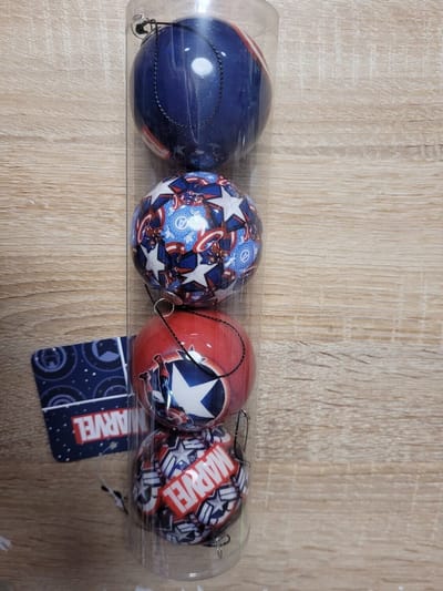 60mm Avengers Captain 4 stuks kerstballen