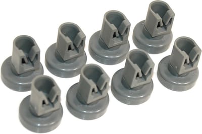 Vaatwasser Korftwiel Set - Wieltjes Dishwasher - Reparatie en Onderhoud - Origineel Onderdeel - 8 stuks - Grijs