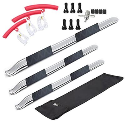 Tire Irons Set met Rim Protectors en Ventielen voorMotoren, ATV's en Grasmaaiers - Compleet met Opbergtas