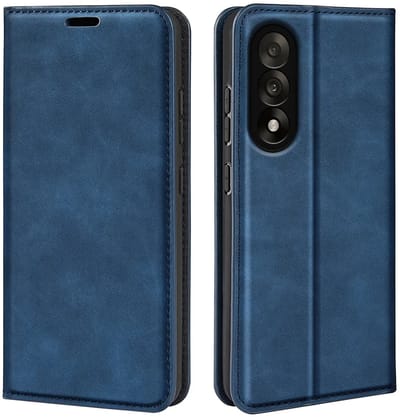 MobyDefend Hoesje - Geschikt voor OnePlus Nord 5 - Luxe Wallet Bookcase (Magnetische Sluiting) - Blauw