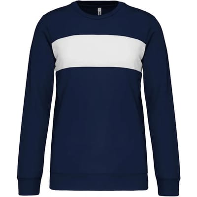 PROACT® Sweater in polyester kind PA374 - Sporty Navy / White - 12/14 years (12/14 ans)