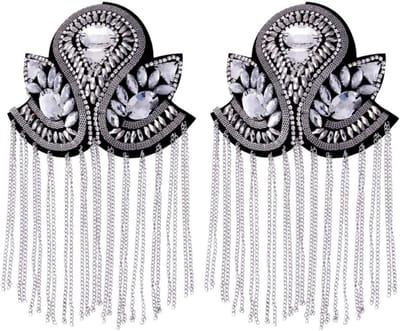 Mode Schouder Planken Badge Punk Stijl Klinknagel Kwast Ketting voor Party Uniform Accessoires en Feestoutfits