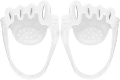 5 Gaten Teen Separator – Voorvoet Pads voor Pijnverlichting, Hallux Valgus, Teen Correctie, Ademend, Rechtzetter en Voetverzorging - Wit