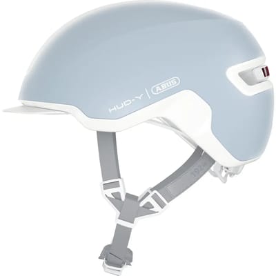 Fietshelm ABUS HUD-Y pure aqua M - 54-58 cm - blauw - Geschikt voor gebruik op elektrische fietsen - stadsfietsen - 300 g