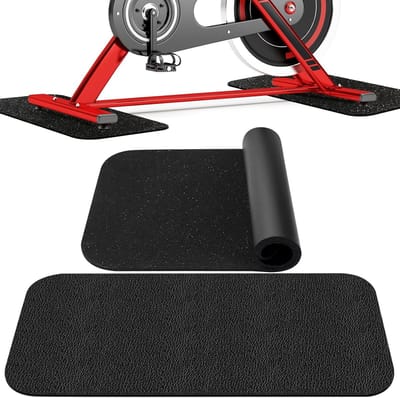 Floor Protection Mat voor Sport- en Fitnessapparatuur - 28 x 70 cm, 2 Stuks, Schokbestendig, Geluidsisolatie, Ideaal voor Treadmills en Fitnessruimtes