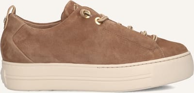 Paul Green 5017s Sneakers - Suède - Dames - Taupe - Maat 37